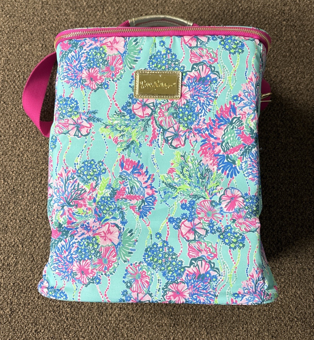 NWT Lilly Pulitzer Wine Cooler Bag Insulated Lunch Bag Beach Picnic Travel