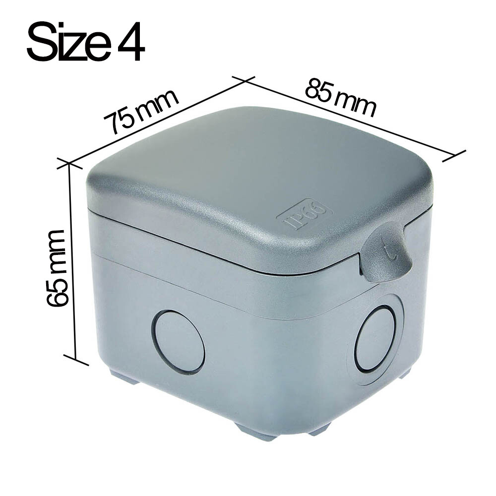Electrical Junction Box Waterproof ABS Plastic Outdoor Project Enclosure Case US