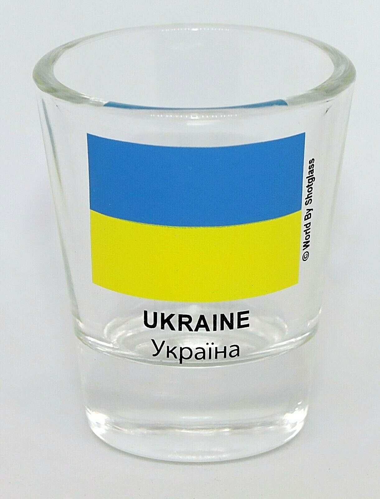UKRAINE FLAG SHOT GLASS