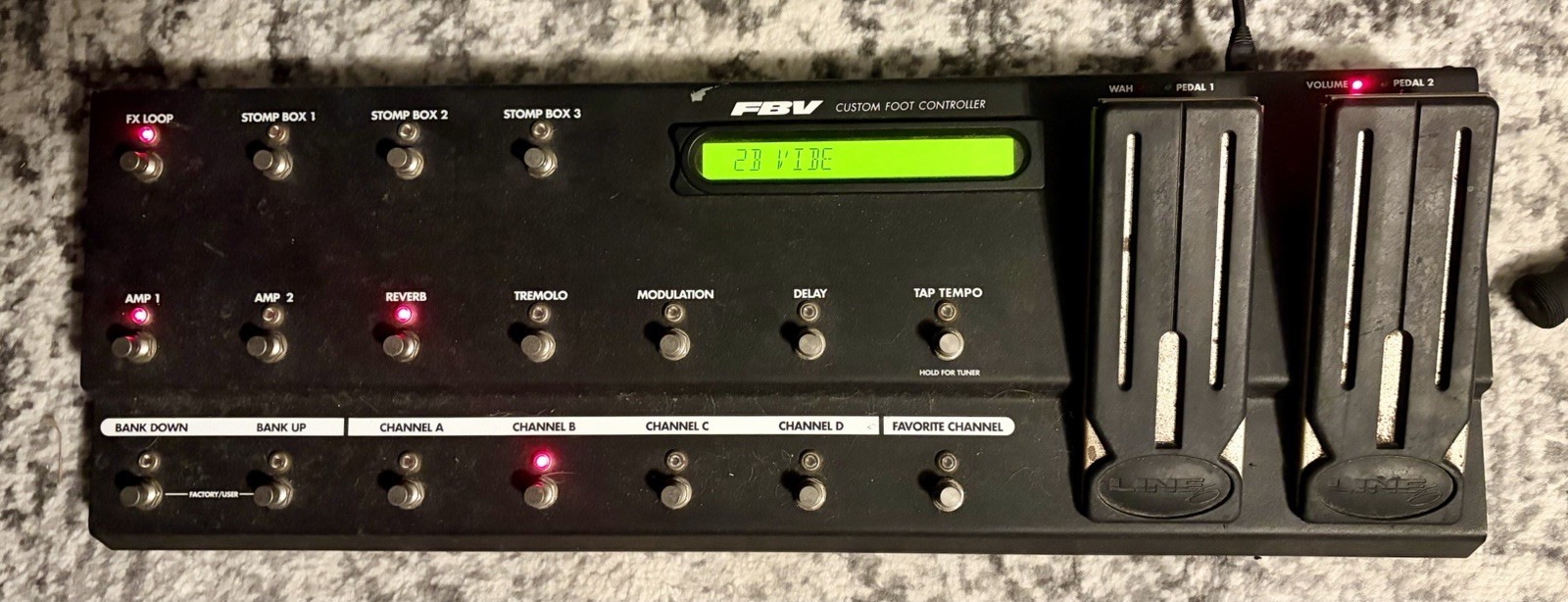 Line 6 POD X3 Pro Rack Bundle w/ FBV Longboard, 7U Case & Manuals