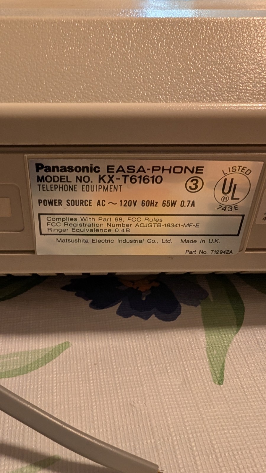 Panasonic EASA-PHONE Conventional Modular Switching System w/ Paging KX-T61610