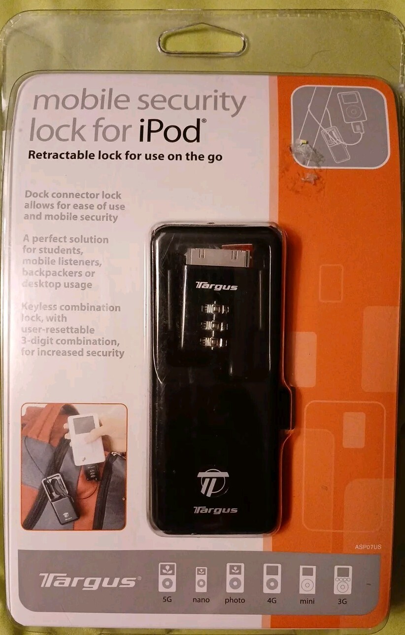 Mobile Security Lock For iPod Retro 10 Pin