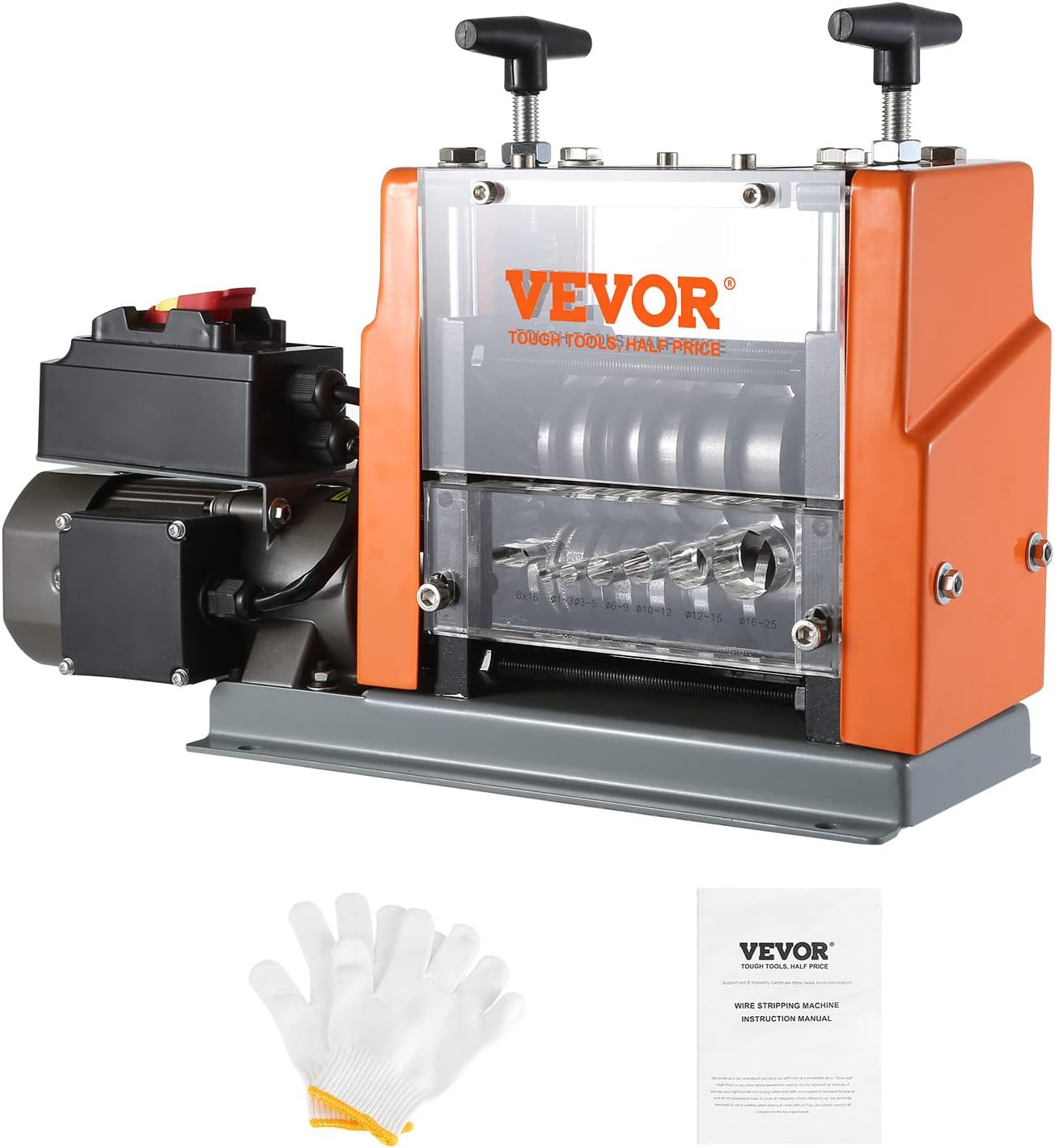 Electric Wire Stripping Machine 0.06"-0.98" Automatic Wire Stripper | 60W Copper