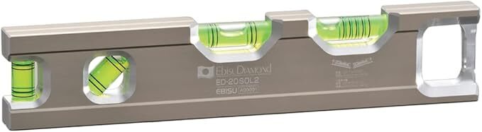 EBISU SOLID LEVEL 2 ED-20SOL2 Machined Aluminum 4-Slope Measurement With Magnet