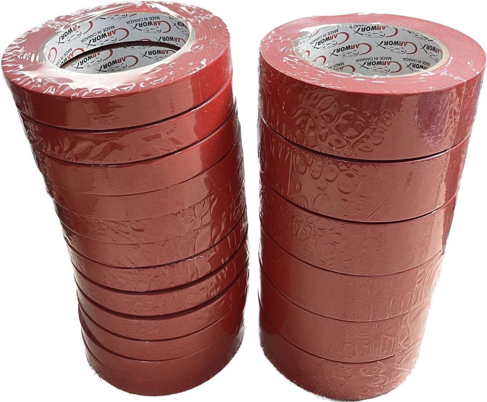 Carworx Cw-950 Red Masking Tape (12)3/4 Sleeve (6) 1  1/2 Sleeve  Combo Deal