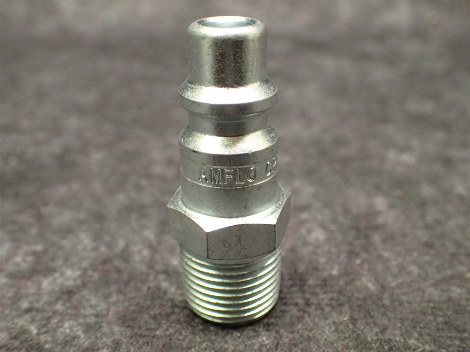 (Lot of 2) NEW  Amflo CP25 Plug, 3/8" I/M, 3/8" MNPT, Steel (BN455)