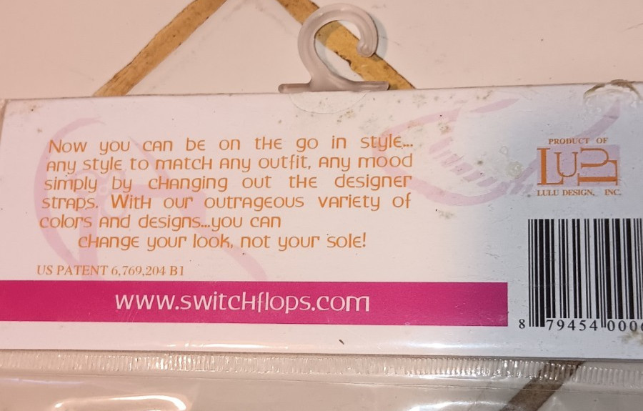 New SWITCH FLOPS by Lindsay Phillips Interchangeable STRAPS - THE BRITTANY Large
