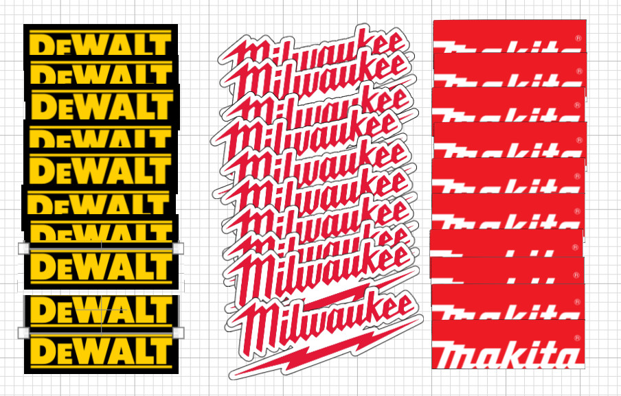 Tool Logo 10 PC HQ Waterproof Decal Sticker