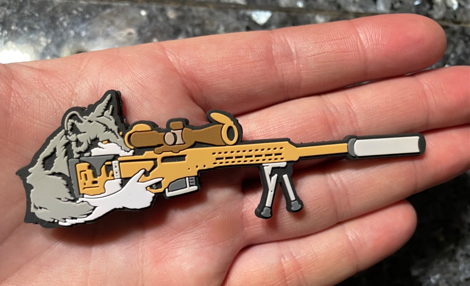 MRADwolf Sniper Wolf PVC Patch by Diamondback Designs