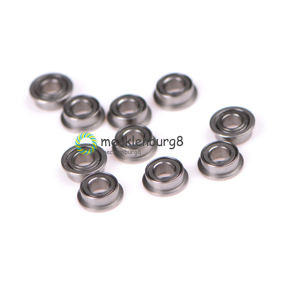 10PCS MF63ZZ (3x6x2.5mm) Metal Shielded FLANGED Ball Bearing Bearings MF63z