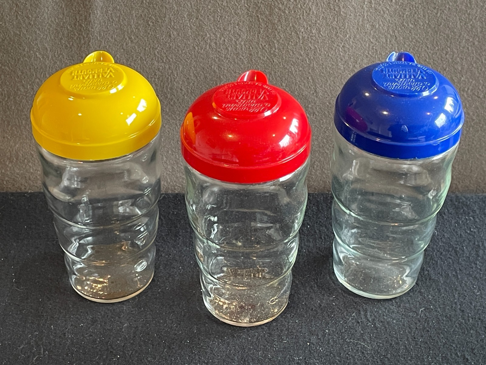 3 Valliant Vermouth Cocktail Shakers, 1950's , Beehive Shape, W. A. Taylor & Co.