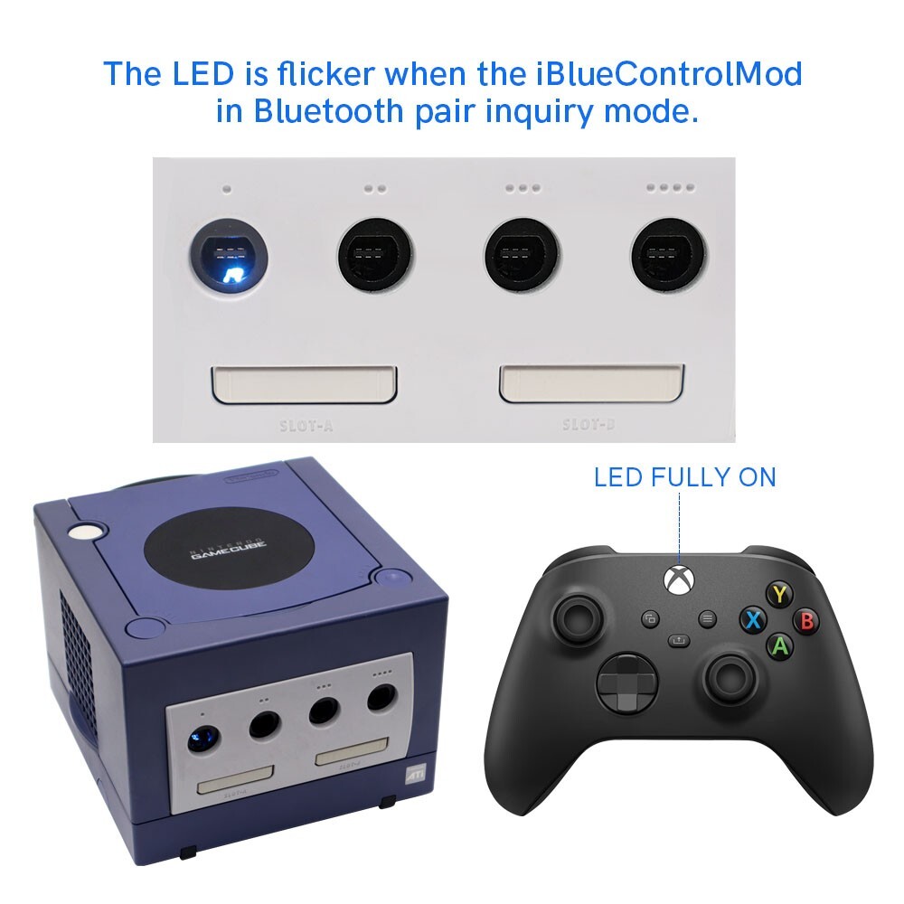 NGC Bluetooth Gamepad Wireless Controller Internal Adapter For GameCube Console