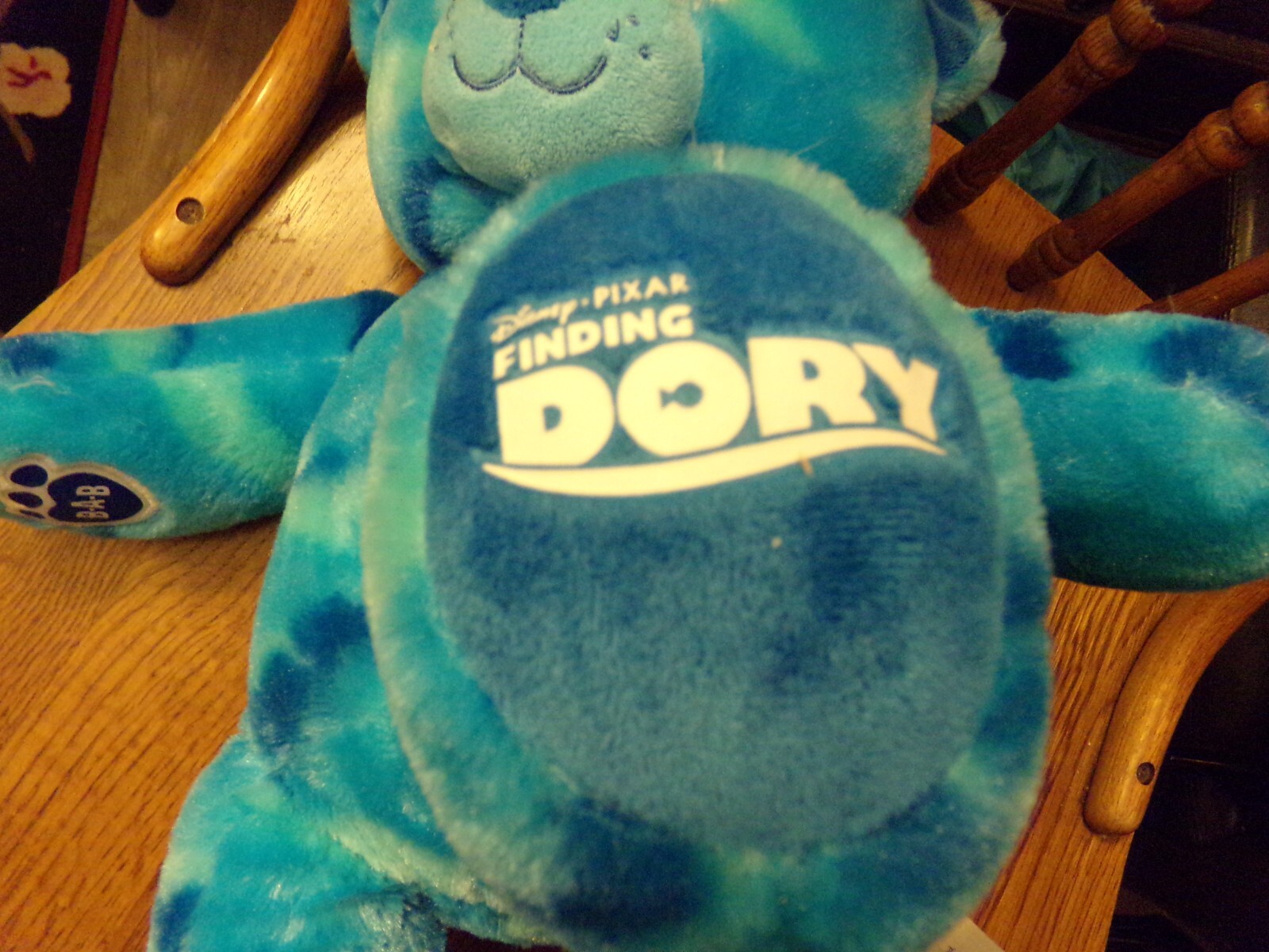 Build a Bear Finding Dory Blue Ocean Bear Plush 18" Disney Pixar