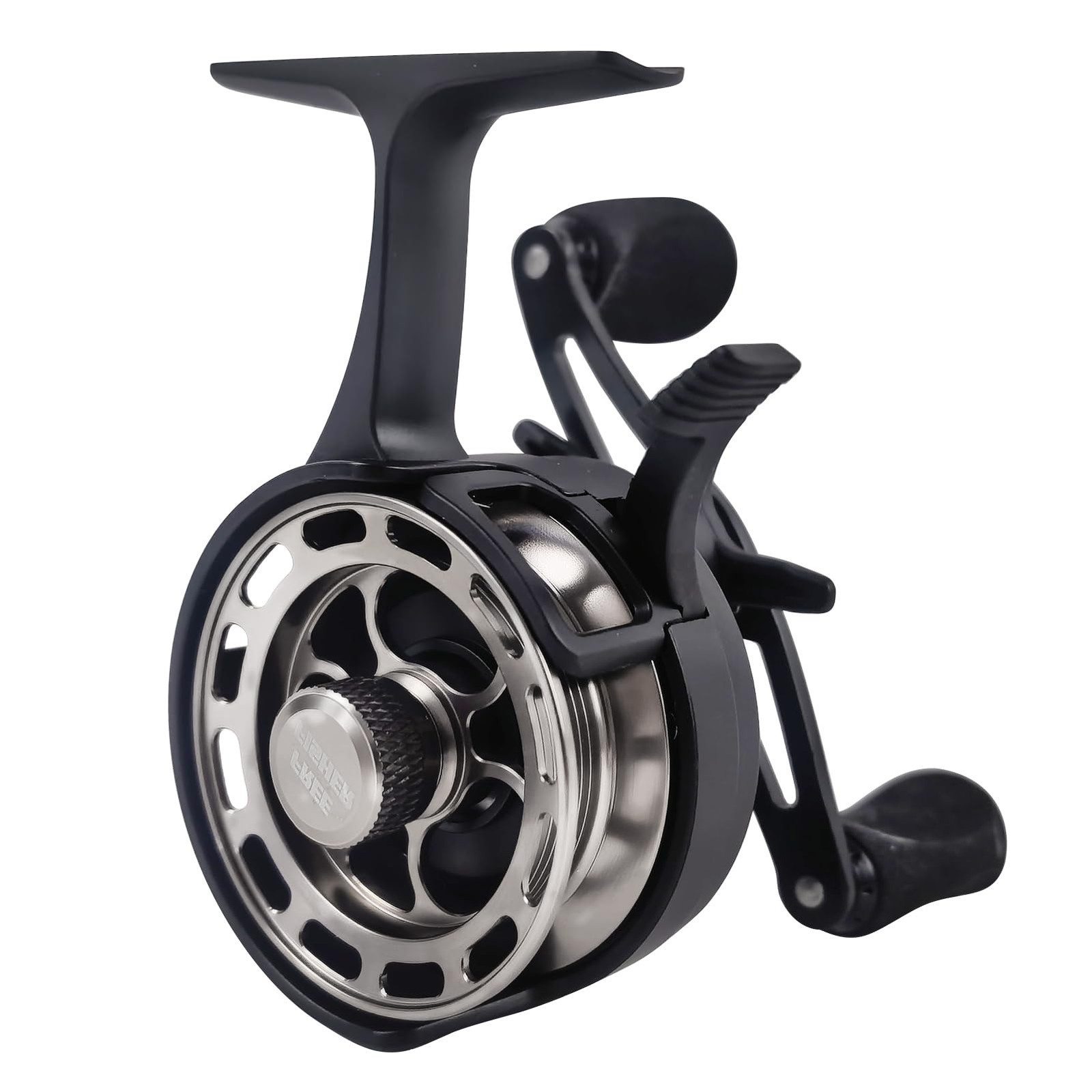 Fisher Ice Fishing Reel 3.2:1 Gear Ratio Ultra Smooth 3+1Ball Bearings Strength