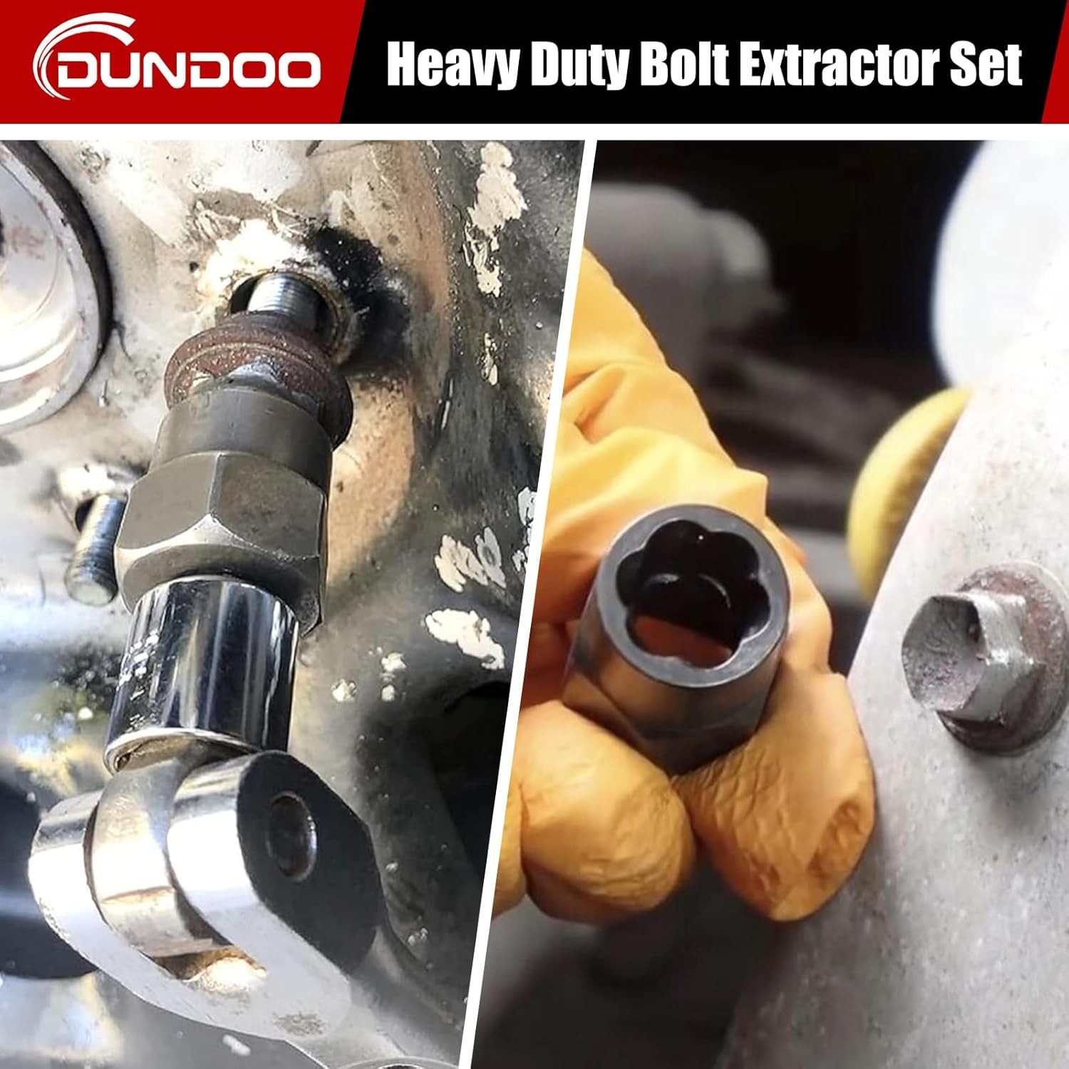 15-Piece Stripped Bolt Remover Set - Fast and Effective Extraction Solution