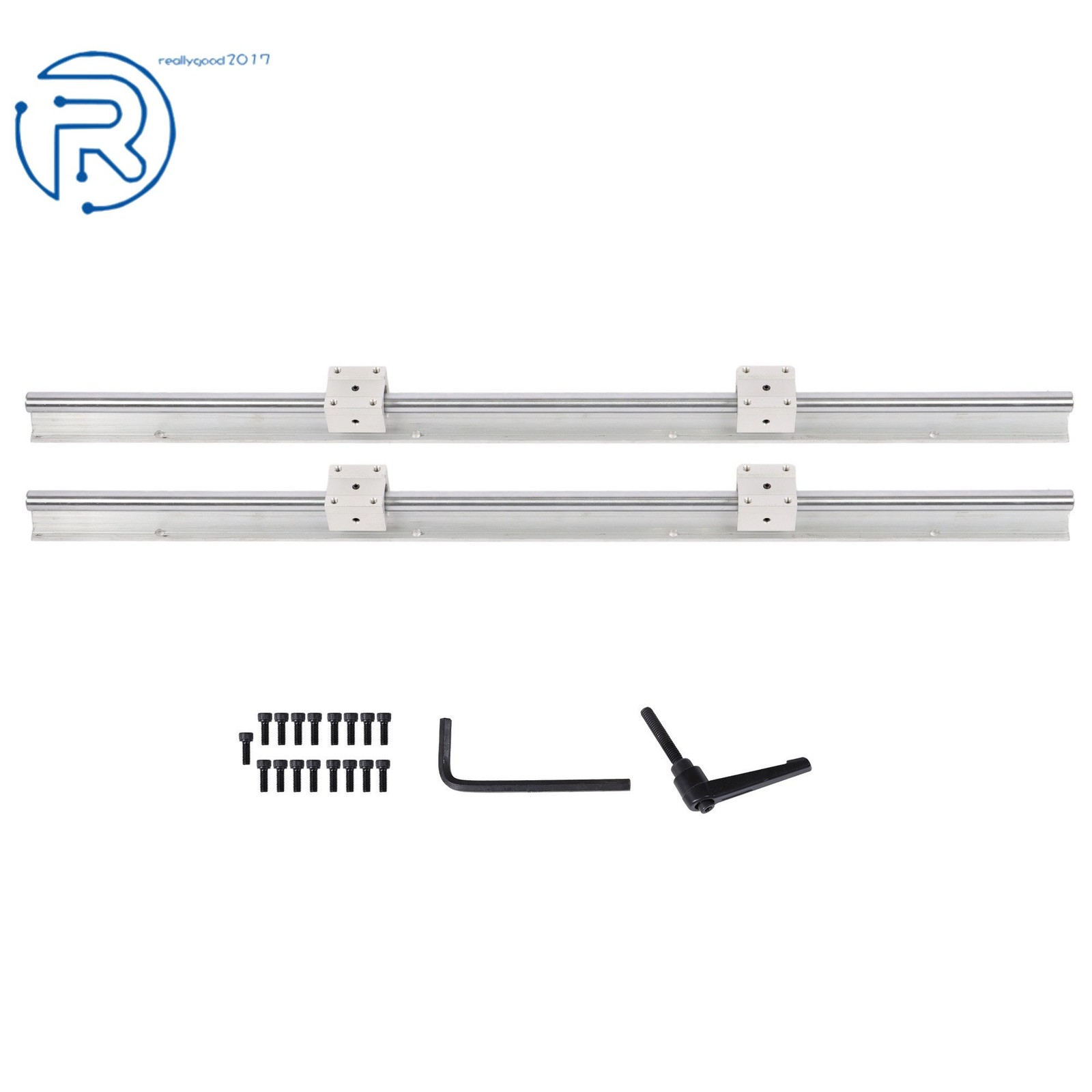 New 2PCS SBR16-800mm and 4 PCS SBR16UU Carriage Bearing Blocks Linear Bearings