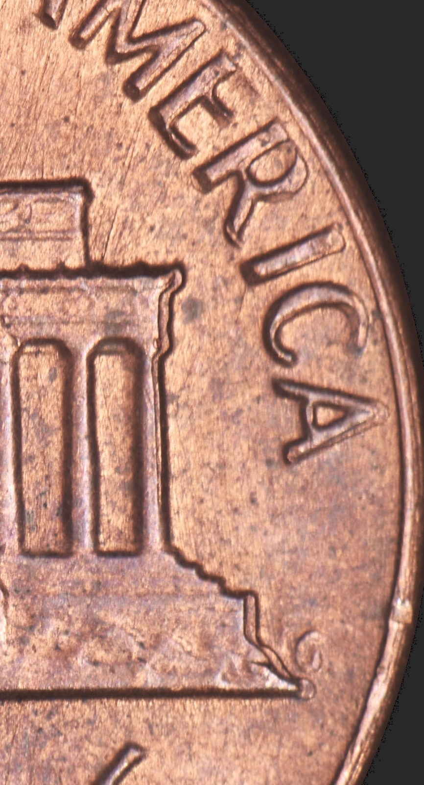 1977-D Lincoln Memorial Cent DDR AU RB see photos for actual coin