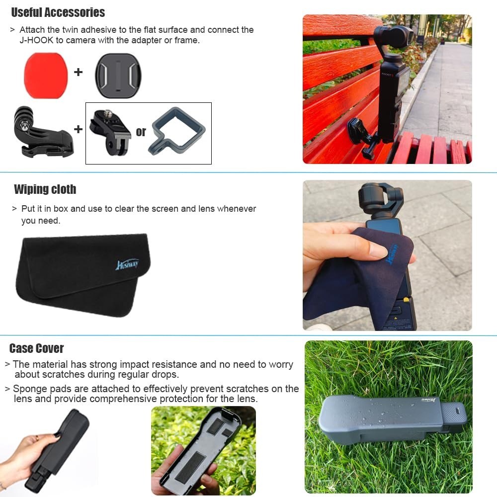 Accessories Kit for DJI Osmo Pocket 3 Creator Combo Case Magnetic Bracket...