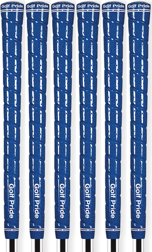 Golf Pride Tour Wrap 2G Golf Grips Standard Size Blue - Set of 6 - High Tack