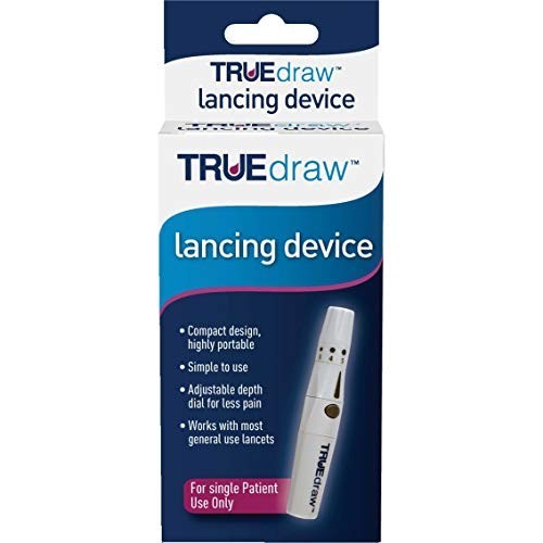 Lancing Device Adjustable Depth Universal Fit Quick Eject One Hand Operation