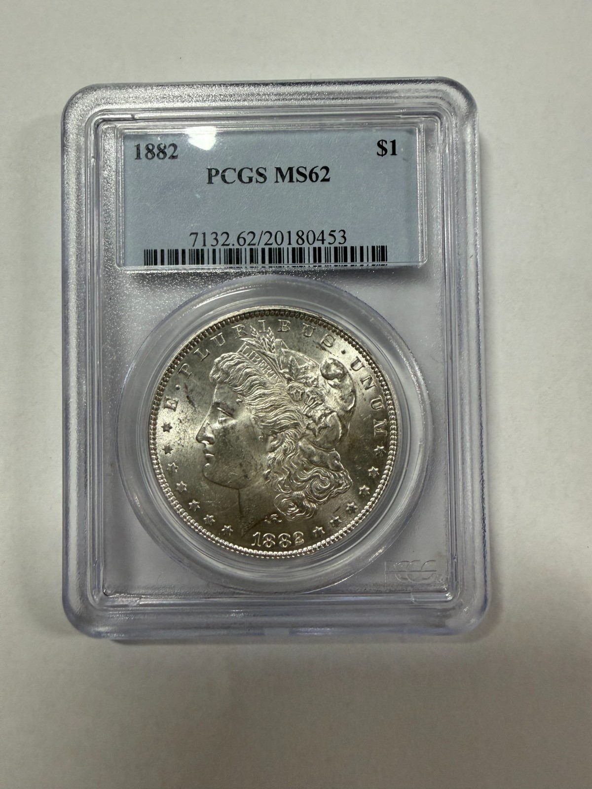 1898 PCGS MS62 MORGAN SILVER