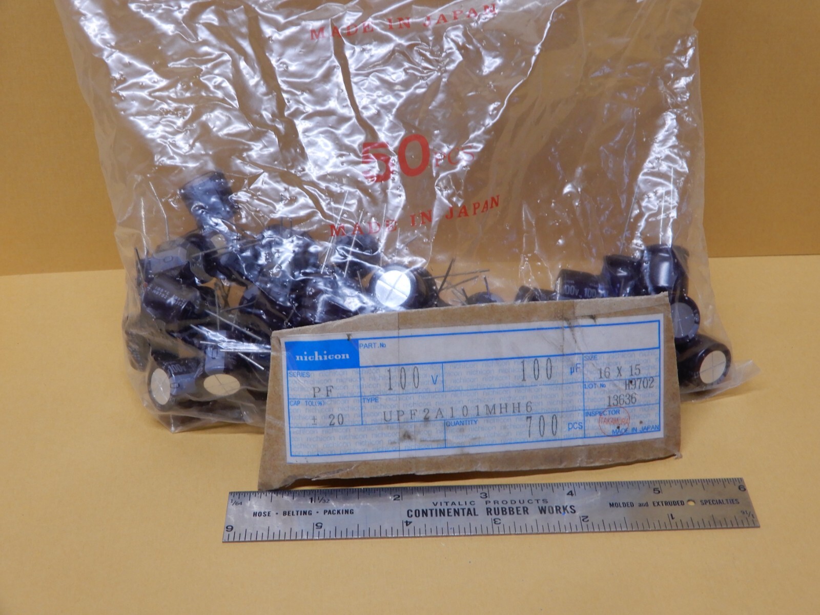 Nichicon 100uf 100V UPF2A101MHH6 Electrolytic Capacitors Radial Leads Qty 50