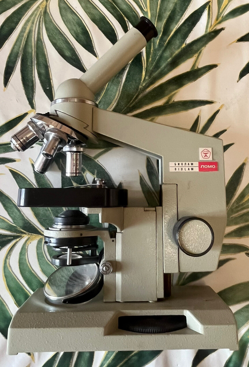 Vintage USSR microscope LOMO