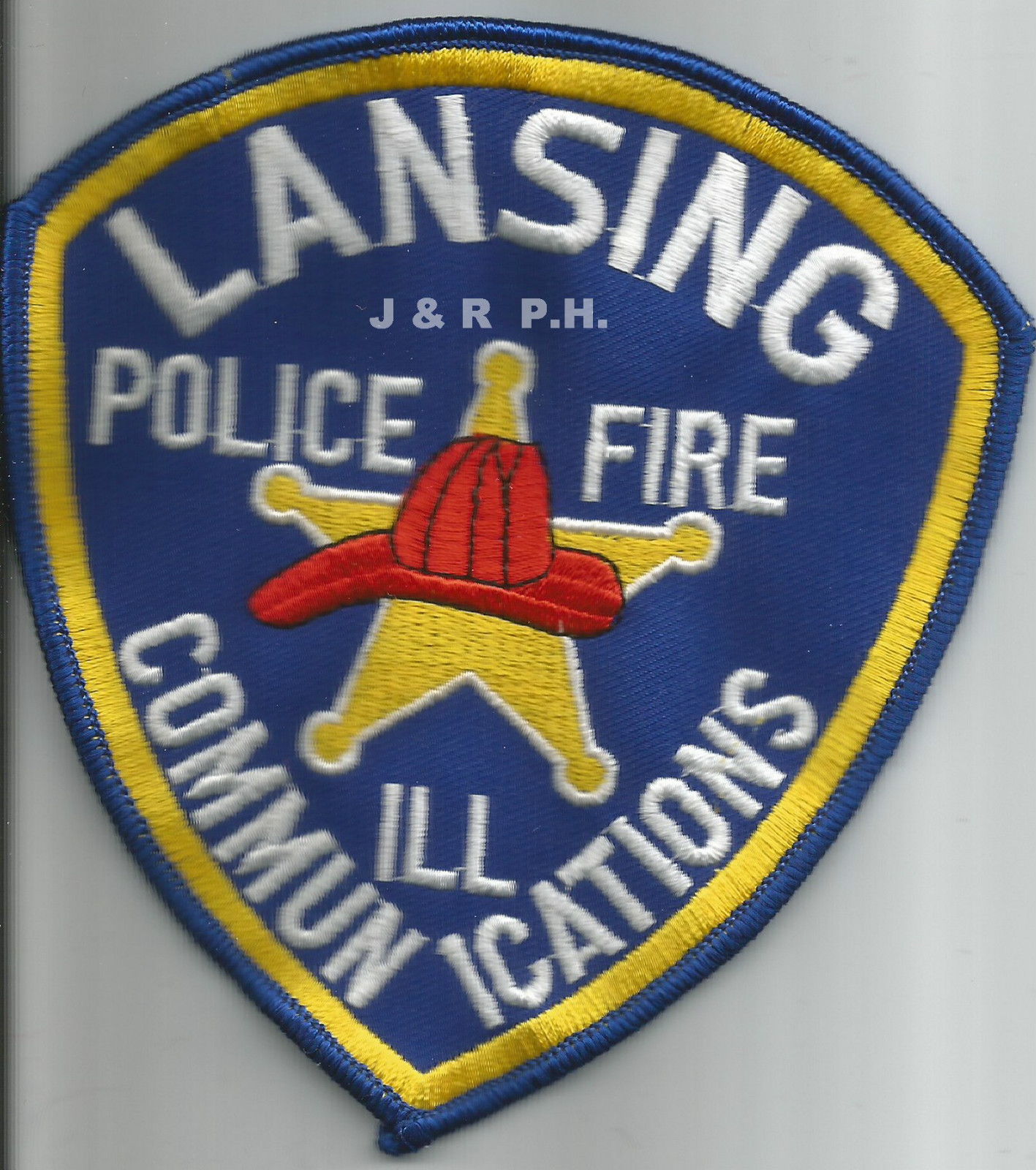 Lansing  Communications, Illinois (4.5" x 5" size) fire patch