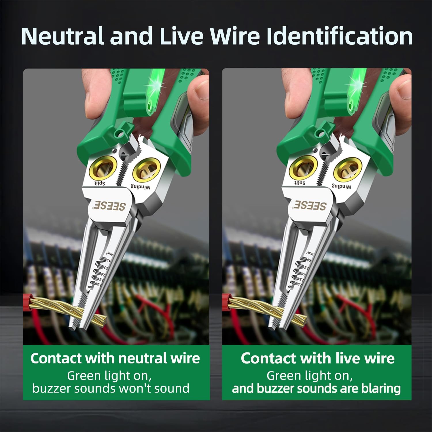 8-in-1 Wire Stripper Pliers: Compact Portable Multi-Function Electrician Tool...