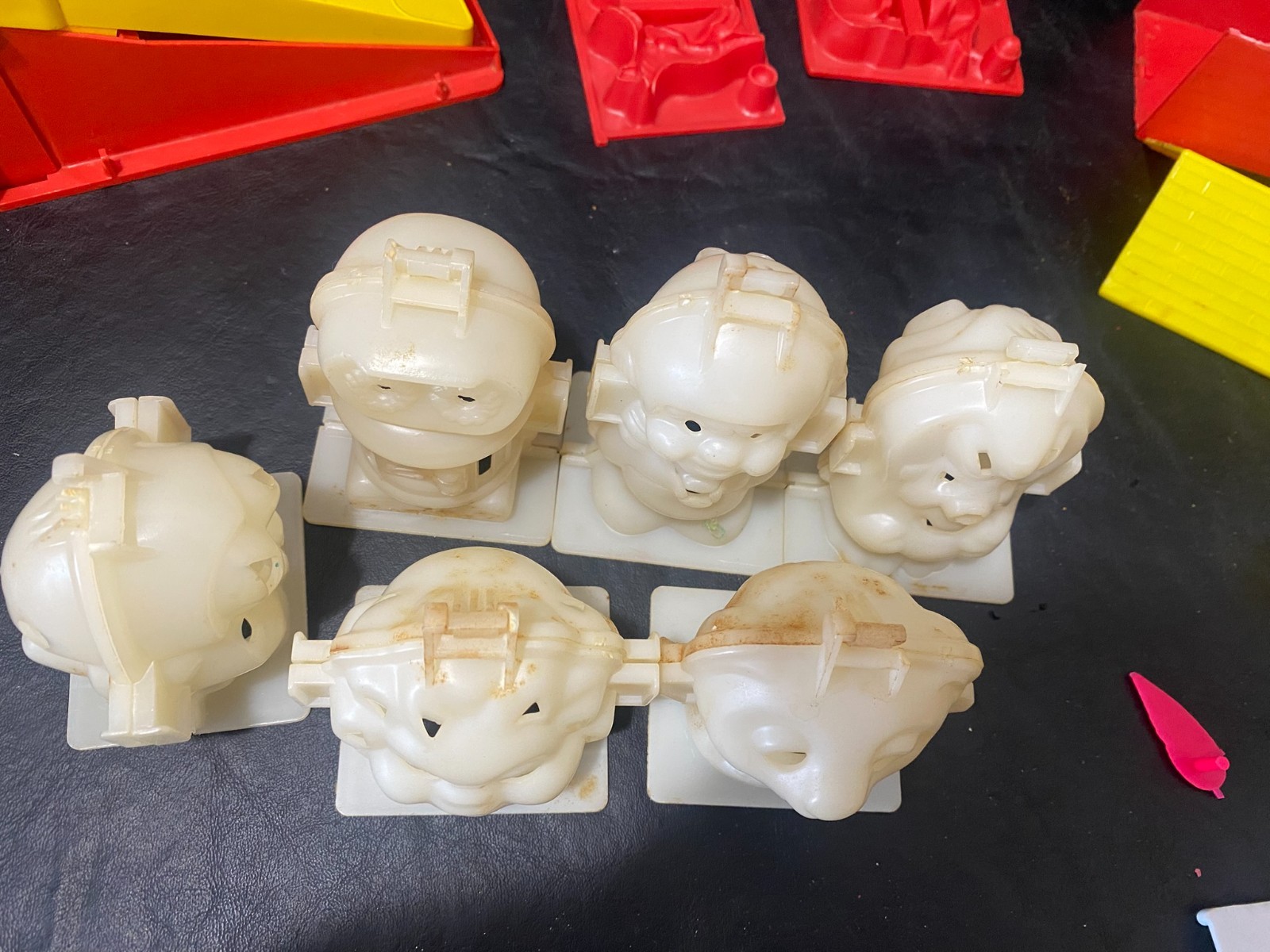 vintage play-doh parts molds pieces plastic forms items with issues