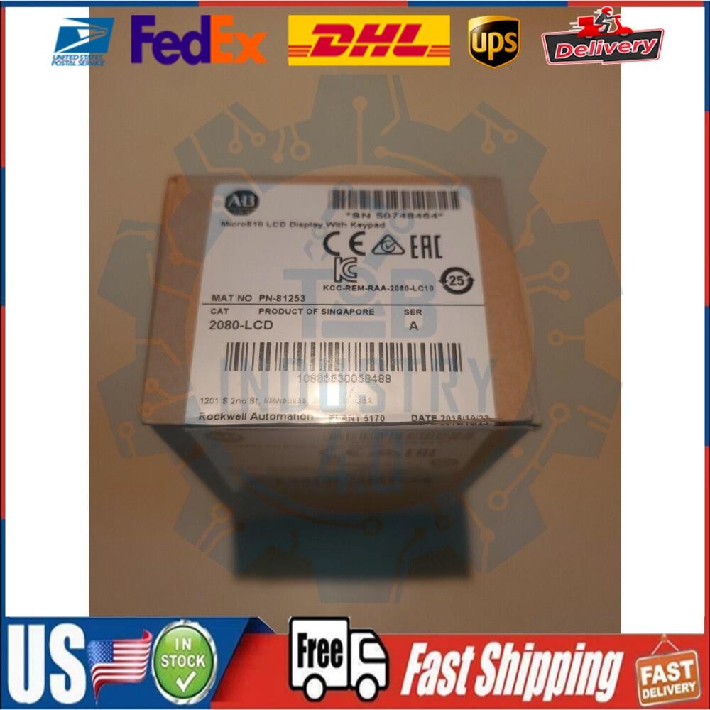 New Allen Bradley 2080-LCD Micro810 Controller Display with Keypad US Free Tax