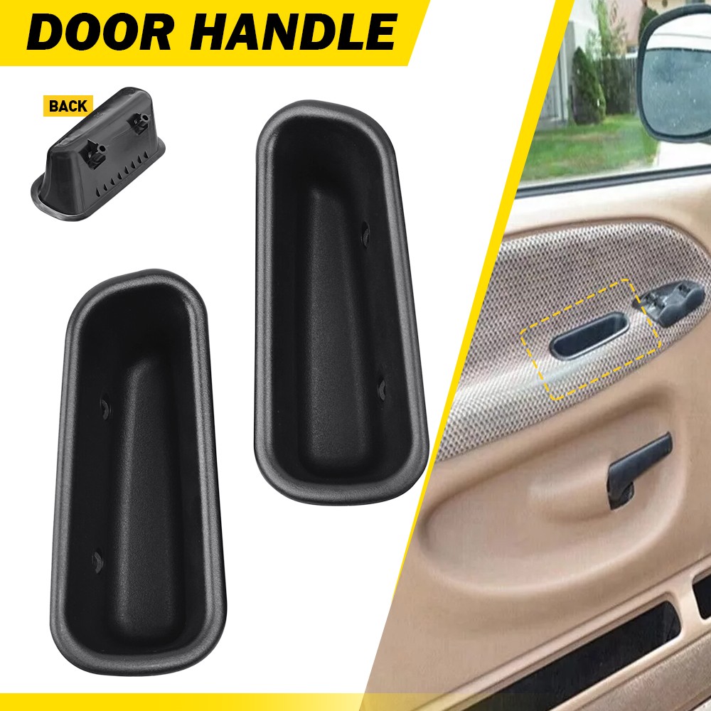 Pair For 1994-2002 Dodge Ram 1500 2500 3500 Front RH LH Door Pull Handle Cup EXF