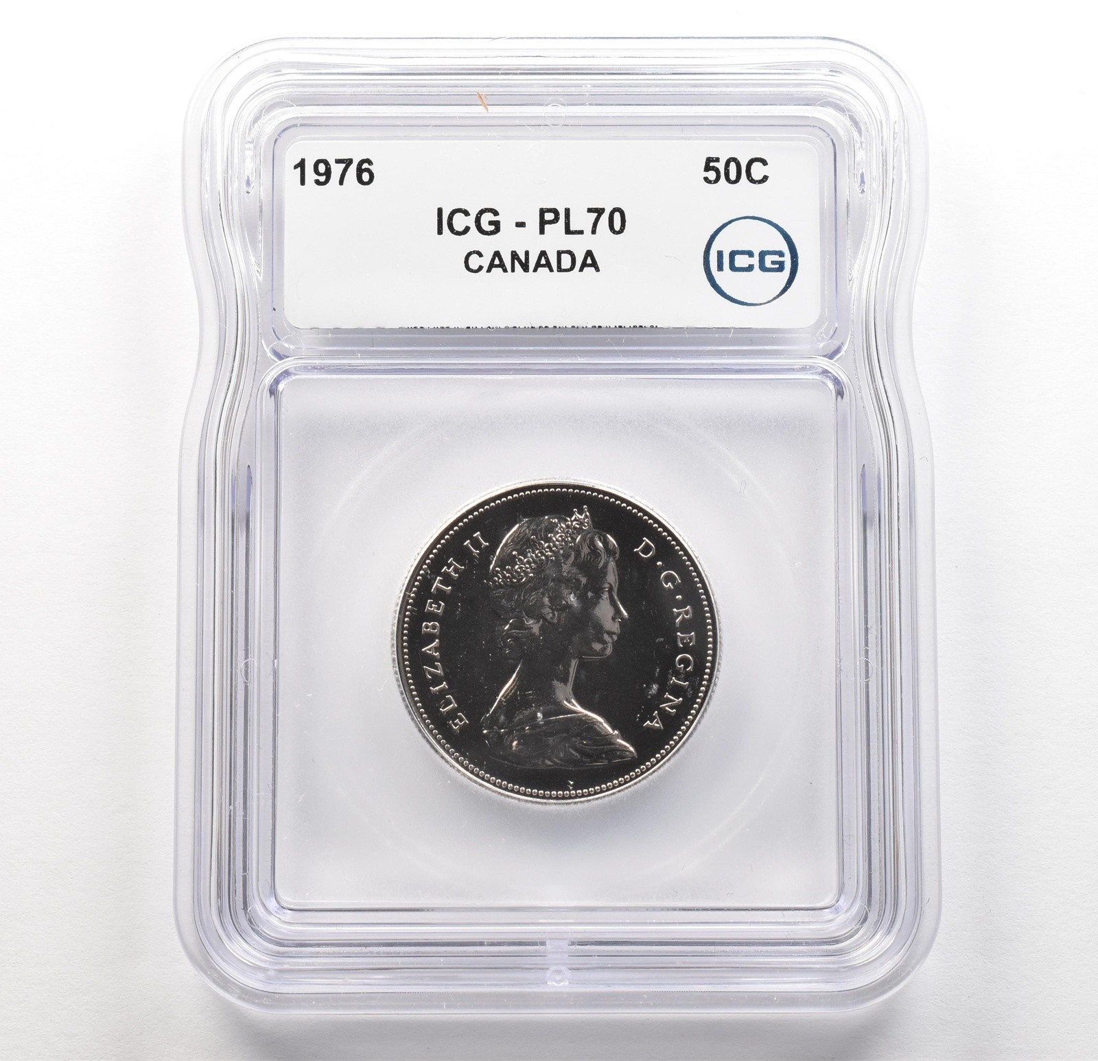 1976 Canada 50 Cents PL70 ICG *6216
