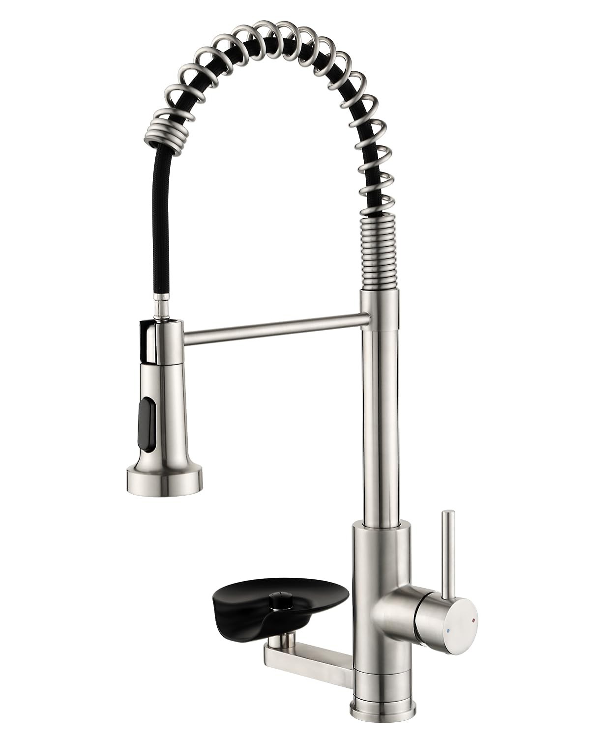 Kitchen Faucet with Cup Washer Pull Down Sprayer Stainless Steel Kitchen Sink...