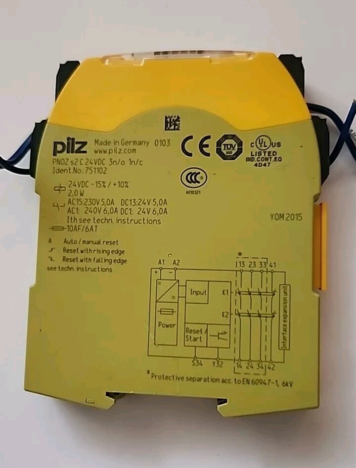 Pilz Safety Relay PNOZ s2 C 24VDC 3n/o 1n/c with Warranty & Free Shipping