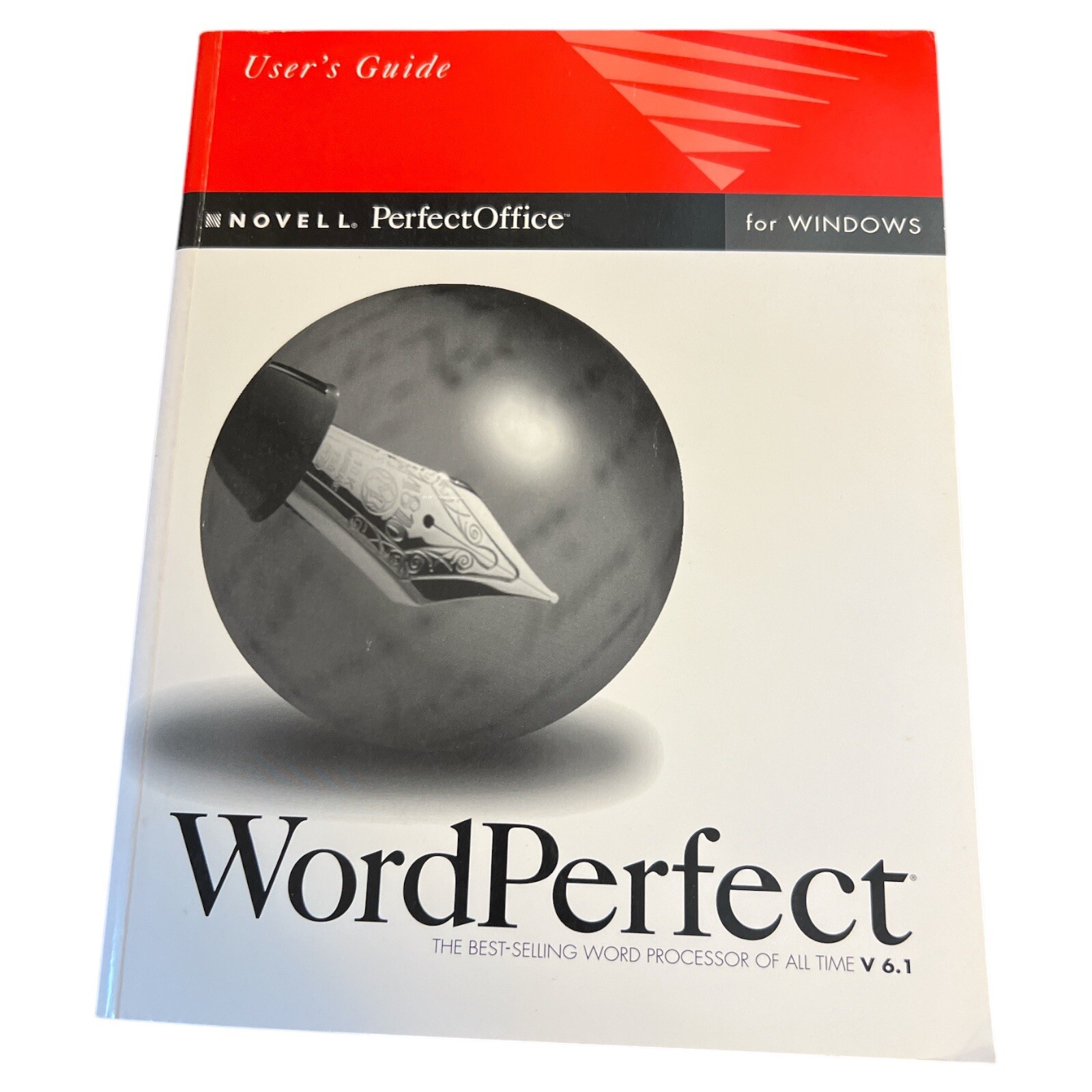 Vintage Novell PerfectOffice WordPerfect V6.1 Manual Book
