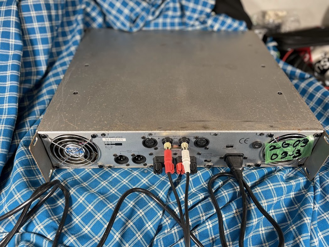 American Audio V2000 MK2 Power Amplifier 280W 8 Ohm Tested Working