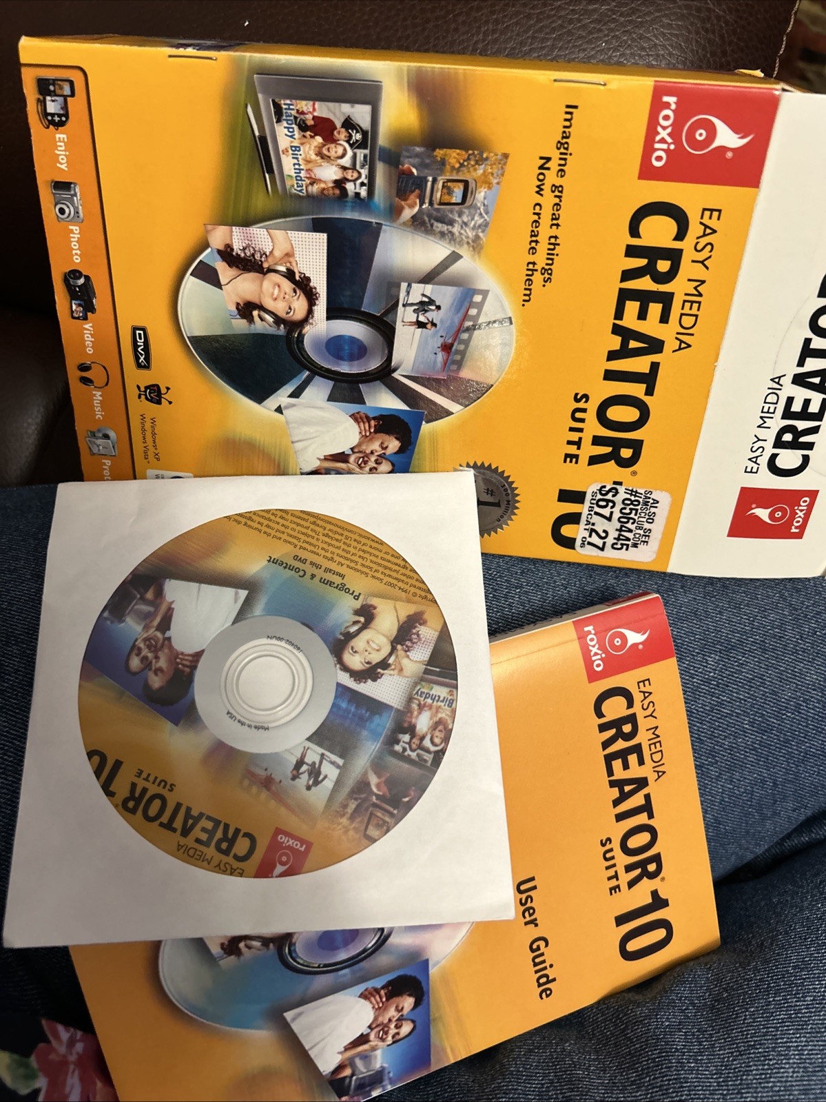 Roxio Easy Media Creator Suite 10-Software on CD-KEY Serial Number, and Booklet!