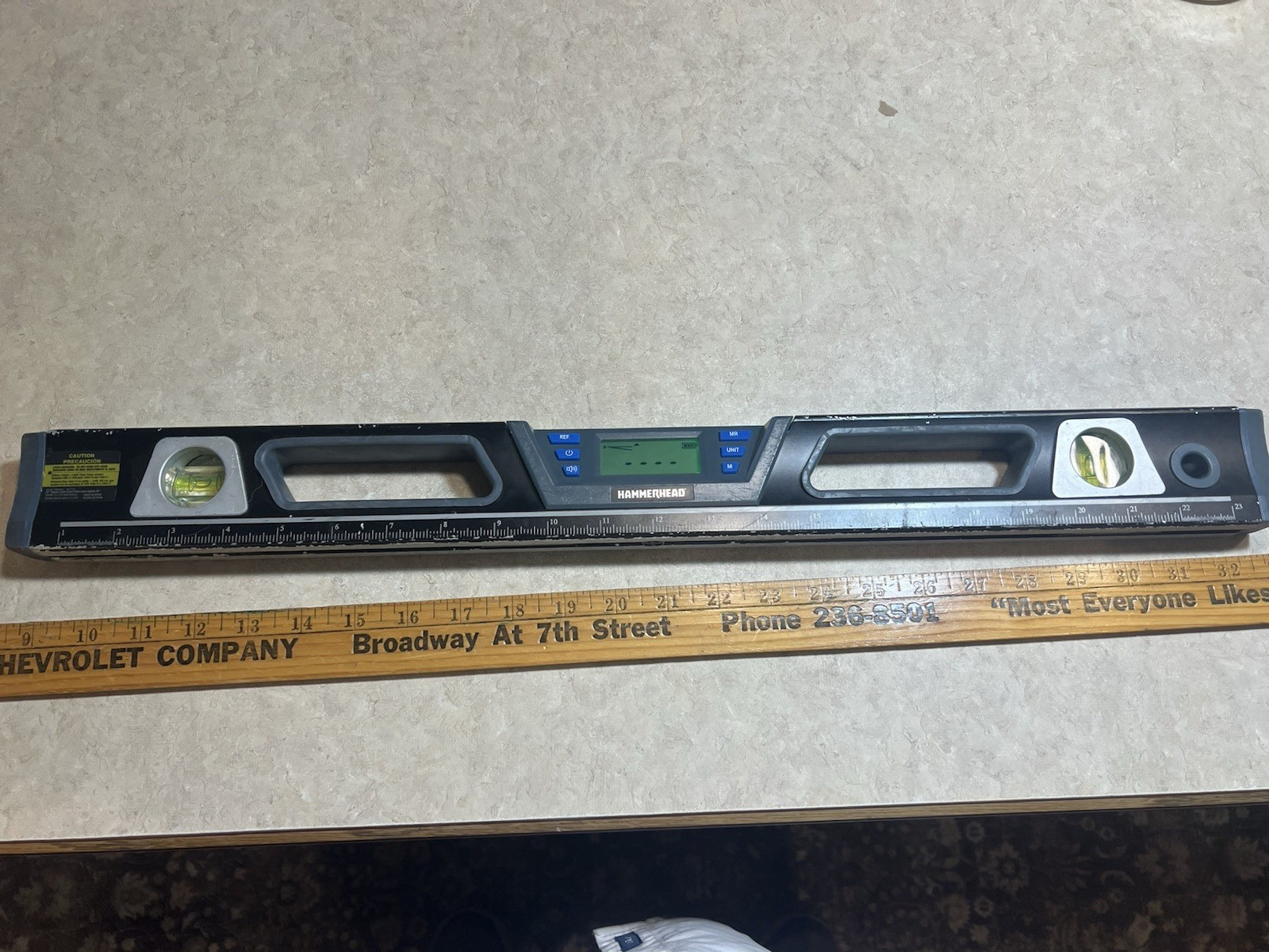 HAMMERHEAD HLLT24 24-Inch Digital Level with Laser Tested Working Great