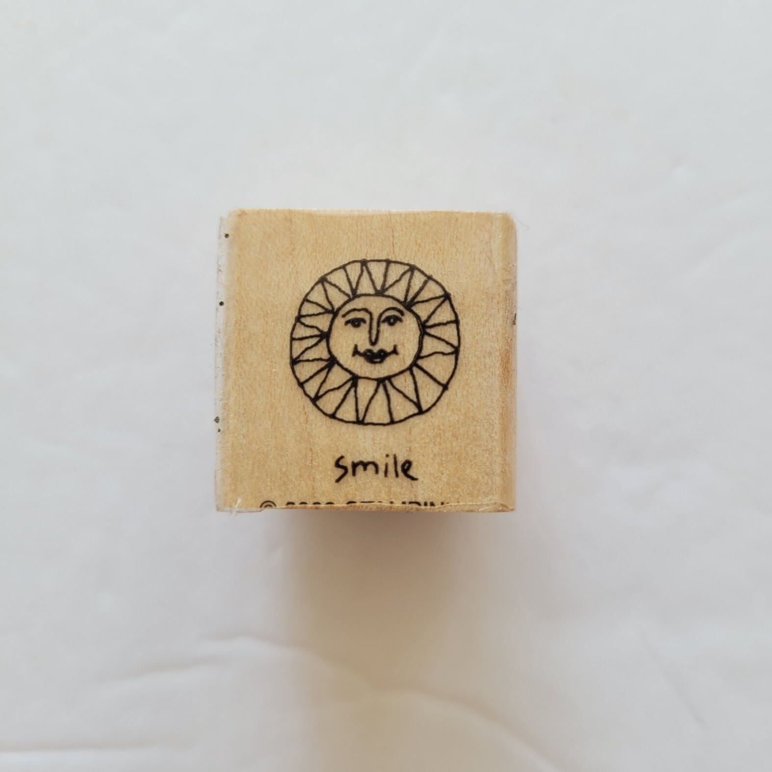 Smile Sun Mounted Rubber Stamp Stampin Up