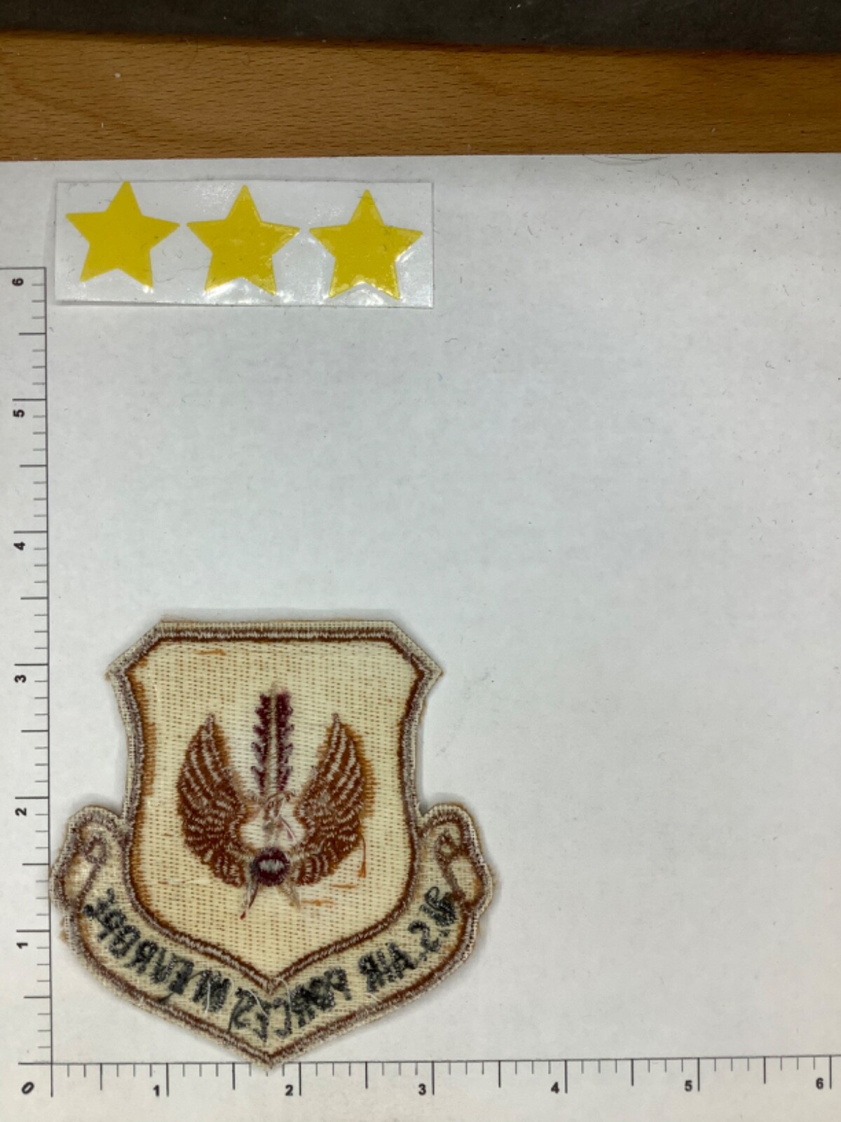 USAF US AIRFORCE EUROPE DESERT TAN SQUADRON PATCH