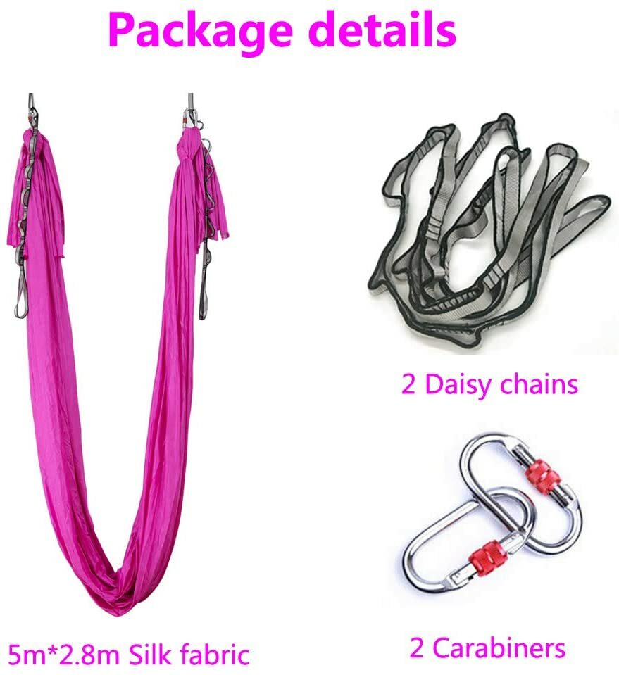 16ft Aerial Yoga Swing Hammock Anti Gravity Silk Trapeze Inversion Decompression