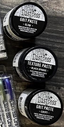 Tim Holtz Bundle Distress Ranger Ink Halloween Grit Paste Crypt and Grit Paste