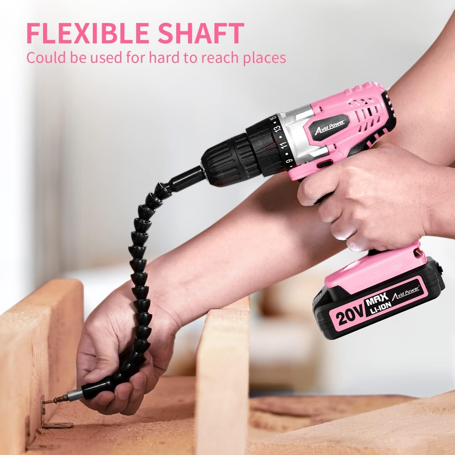 20V Cordless Drill Set for Home DIY & Beginner Projects - Lightweight Power D...