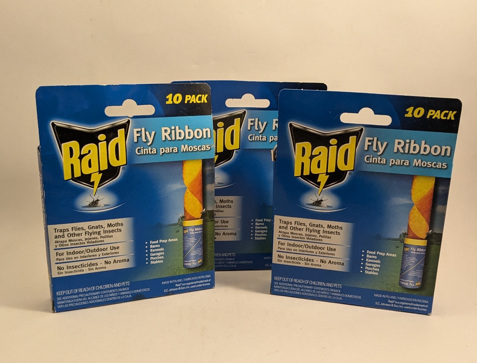 Raid Fly Ribbon Trap 30-Count Indoor/Outdoor Insect Trap  *Volume Discounts*