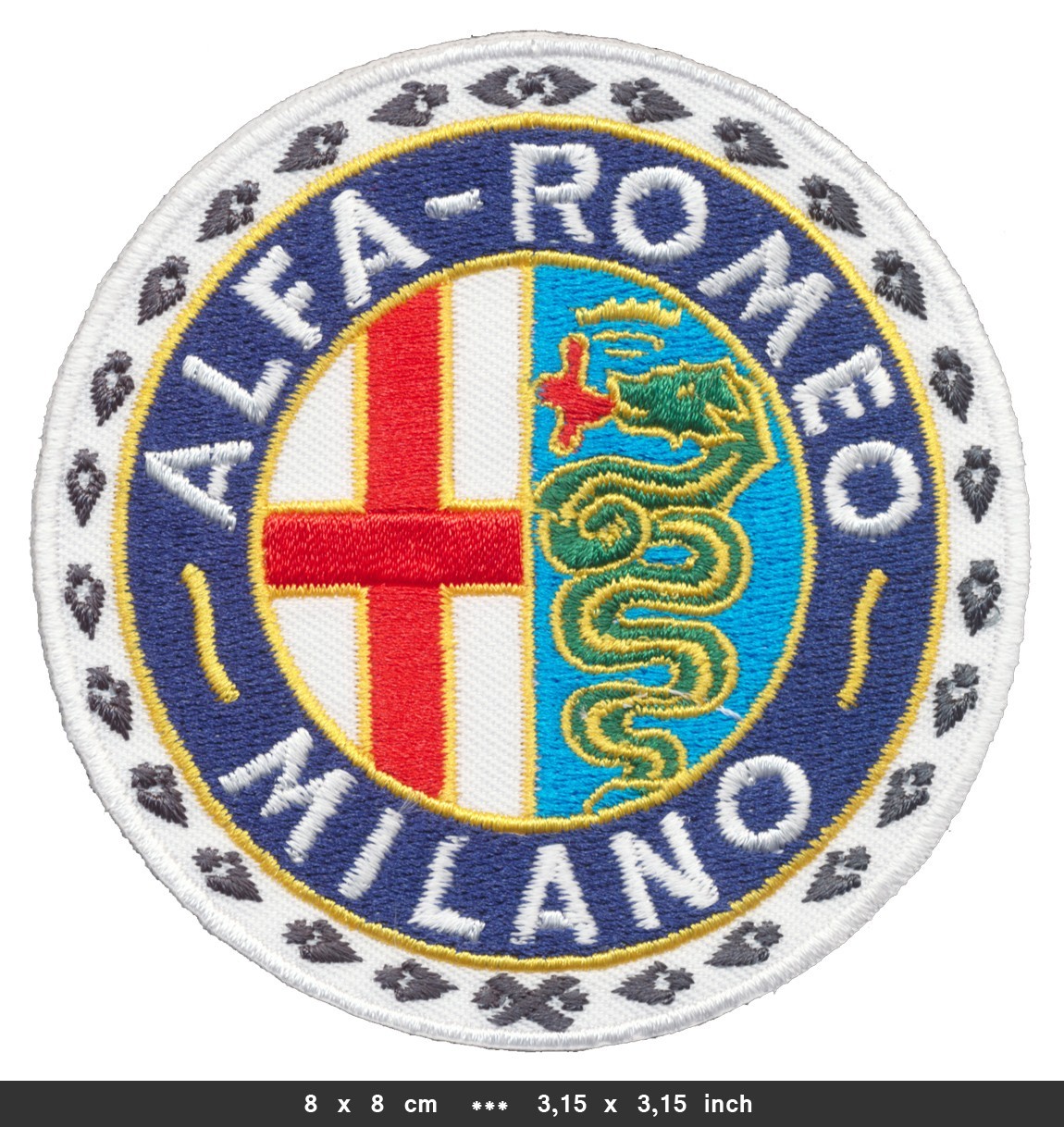 ALFA ROMEO Patches Embroidered Sew Iron On sports cars Motorsport Italy v2