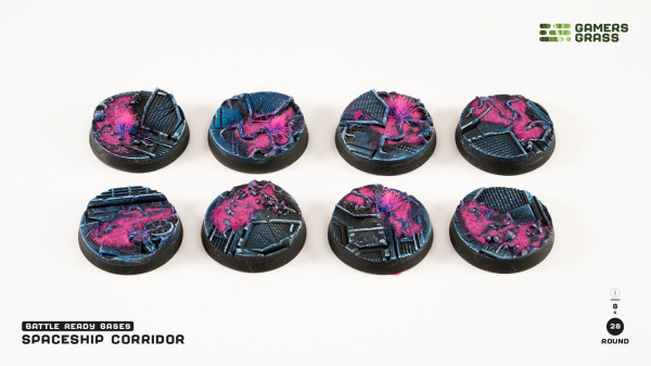 Battle Ready Bases: Alien Infestation - Round 28mm (x8)
