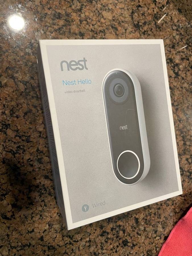 Google Nest Hello Wired Smart Video Doorbell NC5100US Complete Box Set As Shown