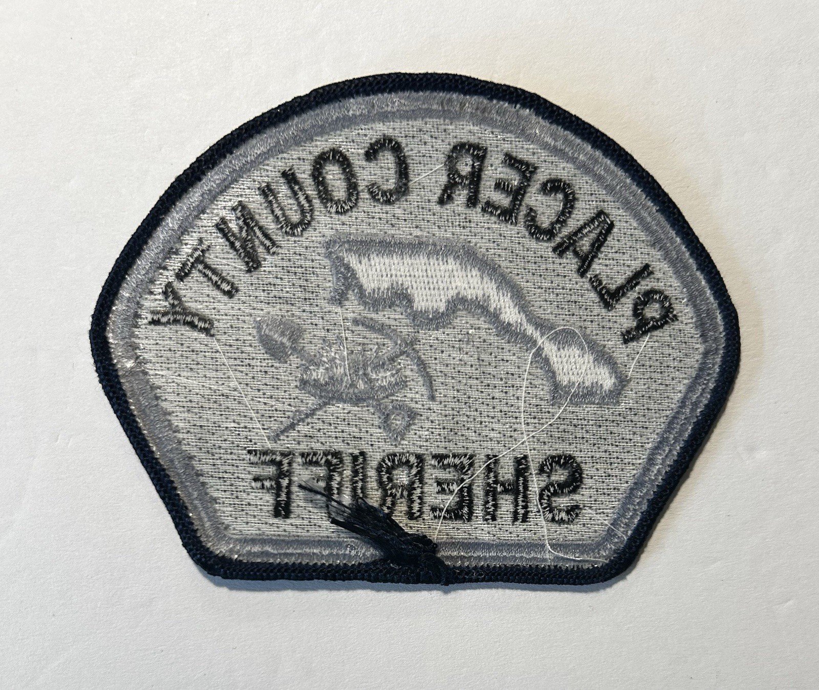 CALIFORNIA CA GREY PLACER COUNTY SHERIFFS OFFICE SUBDUED SWAT PATCH #PDD33