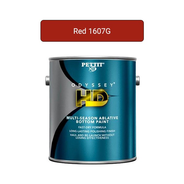 Pettit Odyssey HD Antifouling Ablative Bottom Paint Red 1607G